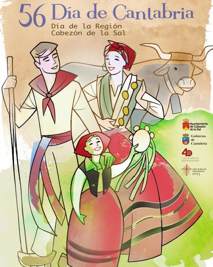 ➡️ 𝙿𝚛𝚎𝚜𝚎𝚗𝚝𝚊𝚌𝚒ó𝚗 𝚌𝚊𝚛𝚝𝚎𝚕 𝚊𝚗𝚞𝚗𝚌𝚒𝚊𝚍𝚘𝚛 𝟻𝟼 𝙳í𝚊 𝚍𝚎 𝙲𝚊𝚗𝚝𝚊𝚋𝚛𝚒𝚊 🎉🎉🎉

📣 Nos hace mucha ilusión presentaros el cartel anunciador del 56 Día de Cantabria. Enhorabuena al artista, José Aguilar Garcia, por su excelente trabajo 👏👏👏

#turismocabezondelasal #cabezondelasal #CercaDeTiCercaDeTodo #diadecantabria #cantabria #FiestasPatronales #fiestas2022 #diseñocartel #tradiciones #folklore #graphicdesign